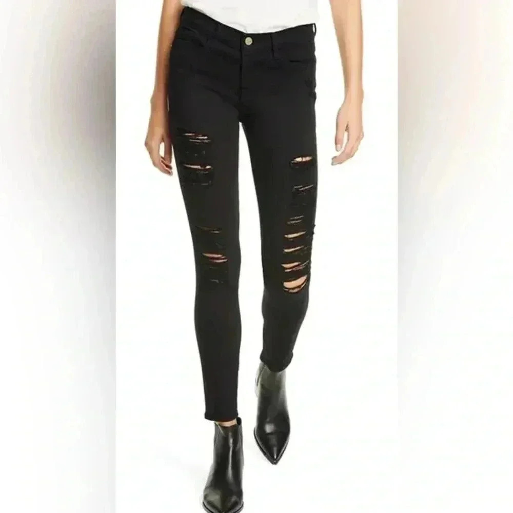 Frame Le skinny de jeanne “sunset grove” casual 5 pocket stretch denim jean 25